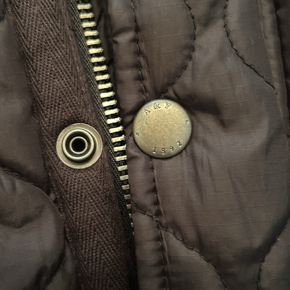 Men’s Abercrombie & Fitch Quilted Bomber Jacket Black Size XL - Picture 5 of 5